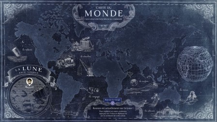 Carte du voyage de Rozenn sur la Lune