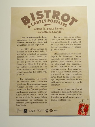 Bistrot et cartes postales - musée de la carte postale, Baud