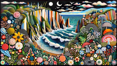 Fond de mer généré via IA à partir des chimères des enfants