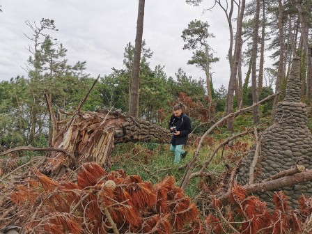 Visite du Dourven ravagé par la tempête en septembre 2024