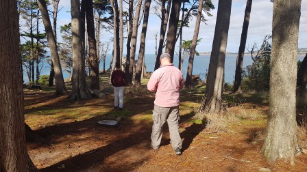 Travail de déambulation et de prises de vues dans le parc du Dourven