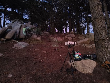 Installation pour la projection nocturne