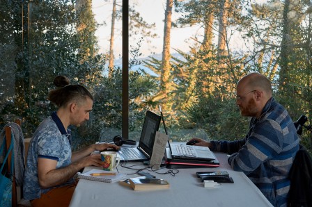 Travail numérique dans le logement (©Léa Molinier)