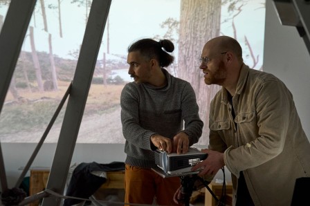 Installation de l'exposition (©Léa Molinier)