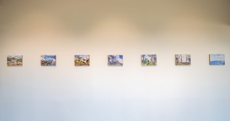 « Contre études », 9 impressions sur bois peint