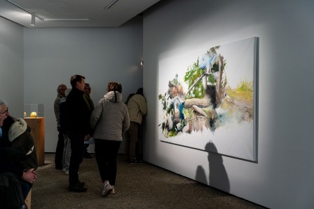 « Derniers reliefs », huile sur toile, vue d'ensemble