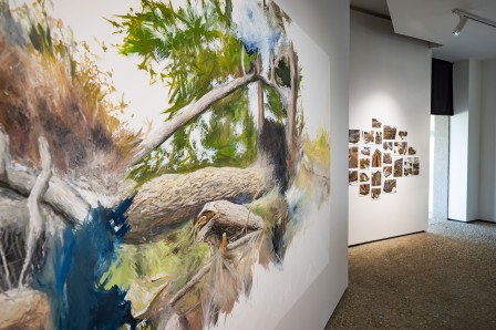 « Derniers reliefs », huile sur toile, vue zoomée