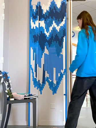 Collage des scotchs de couleur