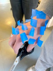 Collage des scotchs de couleur