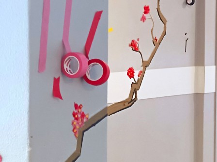 Collage des scotchs de couleur