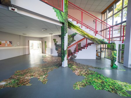 Fungus Coloniæ - Installation au Lycée Victor Hugo, Hennebont - par Thomas Daveluy