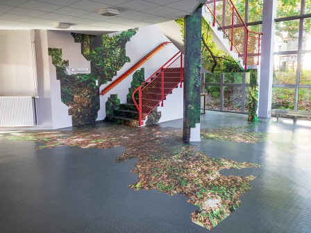 Fungus Coloniæ - Installation au Lycée Victor Hugo, Hennebont - par Thomas Daveluy
