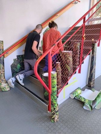 Étape 5 : collages sur place