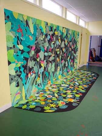 La fresque à l'école de Kerentrech