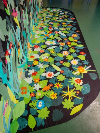 La fresque à l'école de Kerentrech