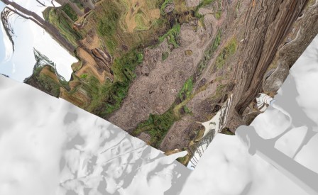 Résultat de la projection, vue de dessus